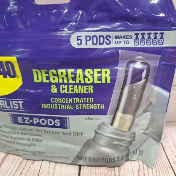 2 Packs,WD-40 Specialist Industrial-Strength Degreaser EZ-PODS, 5 Pods Per Pack - Picture 2 of 5